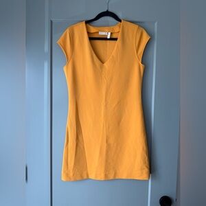 Leith Mustard Mini Dress